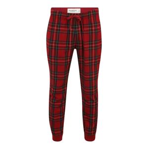 Abercrombie & Fitch Pyžamové nohavice  červená / čierna / tmavomodrá / biela / žltá