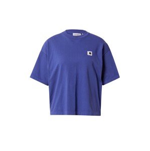 Carhartt WIP Tričko 'Nelson'  kráľovská modrá / biela