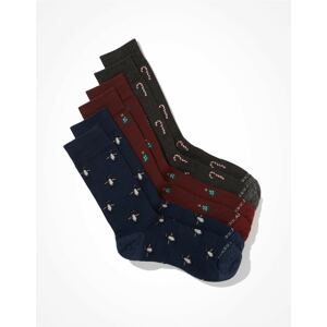 American Eagle Ponožky  bordová / antracitová / námornícka modrá / biela / zelená
