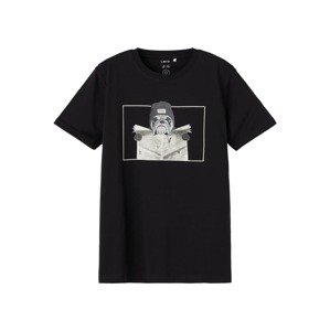 LMTD T-Shirt  čierna / sivá / biela ako vlna / tmavosivá