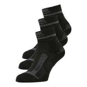 X-SOCKS Športové ponožky 'MARATHON ENERGY'  čierna / sivá melírovaná