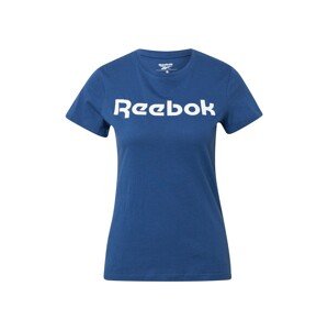 Reebok Sport Funkčné tričko  biela / modrá