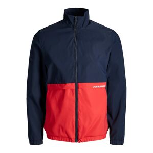 JACK & JONES Prechodná bunda 'Barton'  námornícka modrá / červená / biela
