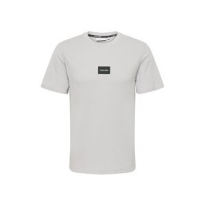 Calvin Klein Tričko  svetlosivá / čierna / biela