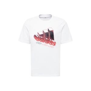 ADIDAS PERFORMANCE Funkčné tričko 'London'  biela / čierna / červená