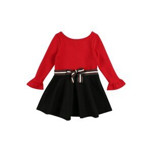 Polo Ralph Lauren Šaty  ohnivo červená / čierna / biela / tmavozelená