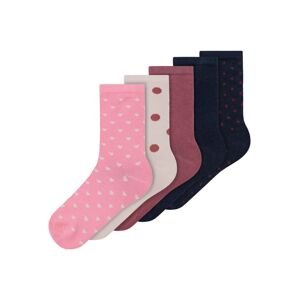NAME IT Ponožky 'Vilde'  svetloružová / rosé / námornícka modrá / biela / pastelovo ružová