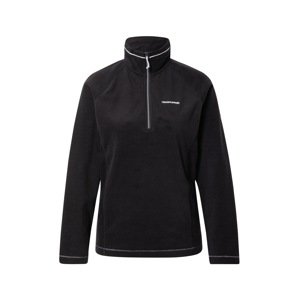 CRAGHOPPERS Športový sveter 'Miska'  čierna / biela