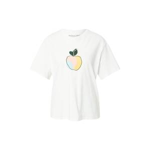People Tree Tričko 'Apple'  prírodná biela / ružová / žltá / svetlomodrá