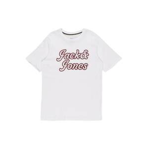 Jack & Jones Junior Tričko 'ZEC'  biela / červená / čierna