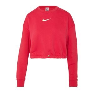 Nike Sportswear Mikina  béžová / červená / biela