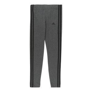 ADIDAS SPORTSWEAR Športové nohavice 'Essentials 3-Stripes'  sivá melírovaná / čierna