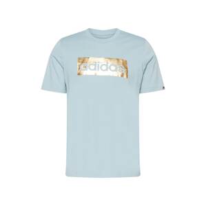ADIDAS PERFORMANCE Funkčné tričko  svetlomodrá / zlatá