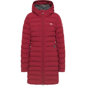 Schmuddelwedda Zimný kabát  tmavočervená / biela / sivá