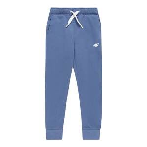 4F Športové nohavice  dymovo modrá / biela