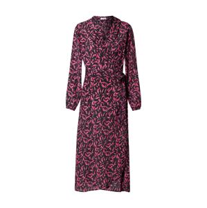 Bizance Paris Košeľové šaty 'FRAISE'  ružová / pitaya / čierna
