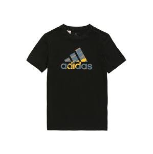 ADIDAS PERFORMANCE Funkčné tričko  čierna / modrá / horčicová