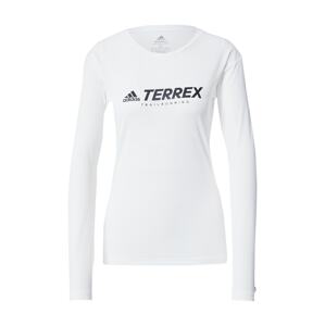 adidas Terrex Funkčné tričko 'Primeblue'  biela / čierna