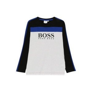 BOSS Kidswear Shirt  biela / čierna / námornícka modrá