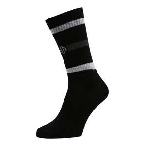 MOROTAI Športové ponožky 'Varsity Striped'  sivá / čierna / biela