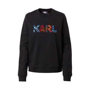 Karl Lagerfeld Mikina  čierna / červená / vodová / modrá / oranžová