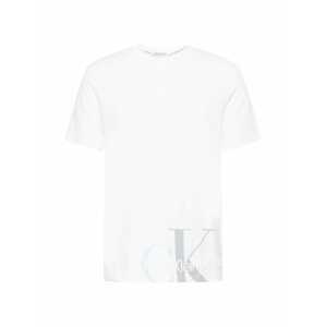 Calvin Klein Jeans Tričko  biela / svetlomodrá / svetlosivá