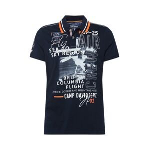 CAMP DAVID Tričko  námornícka modrá / biela / oranžová