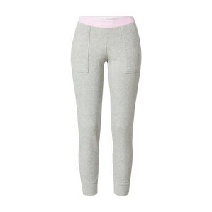 Calvin Klein Underwear Pyžamové nohavice  biela / rosé / sivá melírovaná
