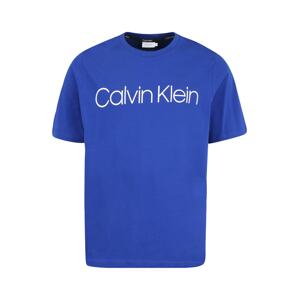 Calvin Klein Big & Tall Tričko  kráľovská modrá / biela