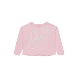 Nike Sportswear Shirt 'AURA'  striebornosivá / ružová