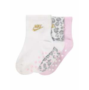 Nike Sportswear Ponožky 'MINI ME'  biela / sivá / tmavosivá / zlatá / ružová