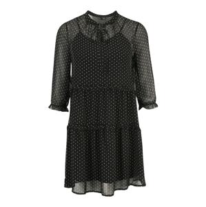 Vero Moda Petite Košeľové šaty 'FIE'  čierna / biela