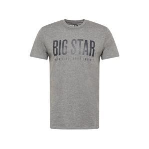 Big Star Tričko 'CIESZBOR'  sivá melírovaná / čierna