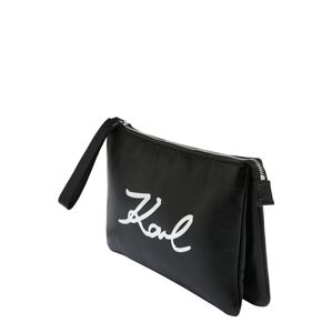 Karl Lagerfeld Listová kabelka  čierna / strieborná
