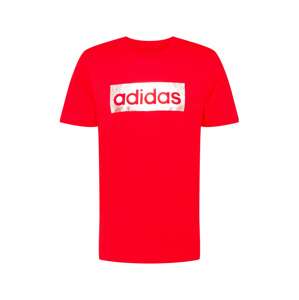ADIDAS PERFORMANCE Funkčné tričko  svetločervená / strieborná