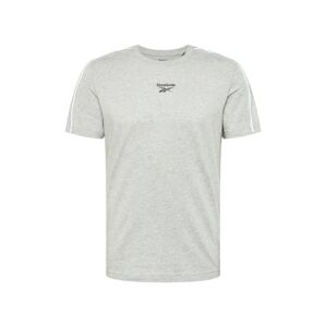 Reebok Sport Funkčné tričko  svetlosivá / čierna / biela