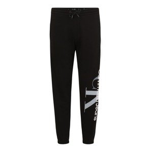 Calvin Klein Jeans Plus Nohavice  svetlosivá / čierna / biela