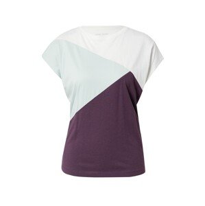 ESPRIT SPORT Funkčné tričko  pastelovo zelená / baklažánová / biela