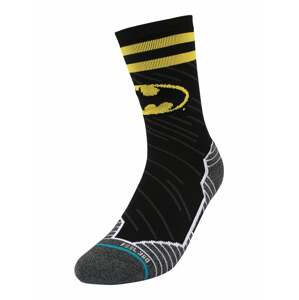Stance Športové ponožky 'DARK KNIGHT'  čierna / sivá melírovaná / tyrkysová / žltá / biela