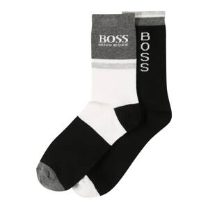 BOSS Kidswear Ponožky  čierna / biela / tmavosivá