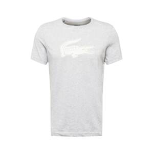 Lacoste Sport Funkčné tričko  sivá melírovaná / biela