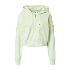Nike Sportswear Tepláková bunda  pastelovo zelená / jablková