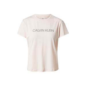 Calvin Klein Performance Funkčné tričko  ružová / strieborná