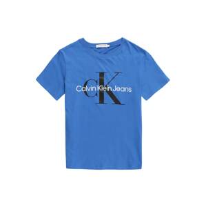 Calvin Klein Jeans Tričko  nebesky modrá / čierna / biela