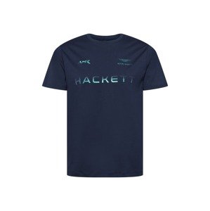 Hackett London Tričko  námornícka modrá / nefritová