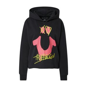 True Religion Sweatshirt  čierna / žltá / ružová