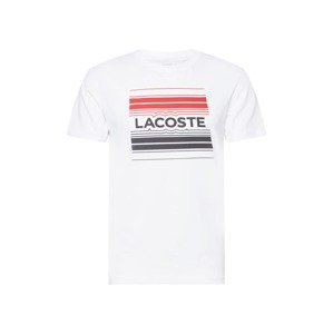 Lacoste Sport Funkčné tričko  biela / svetločervená / čierna