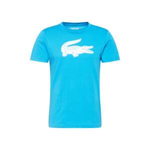 Lacoste Sport Funkčné tričko  neónovo modrá / biela
