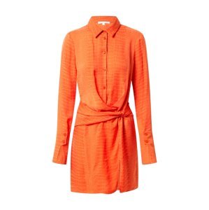 PATRIZIA PEPE Košeľové šaty 'ABITO'  oranžová / svetlooranžová