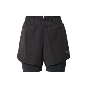 Tommy Sport Športové nohavice  čierna / biela / ohnivo červená / námornícka modrá